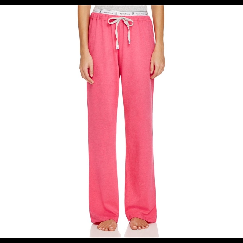 Psycho Bunny Women's Pink Knit Lounge pants